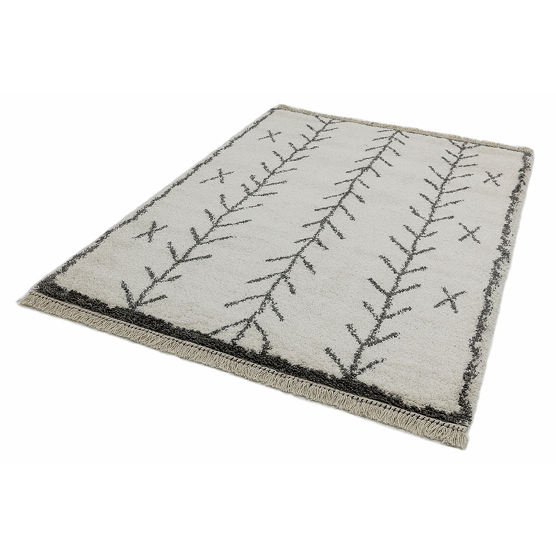 Rocco berber style rug, 200 x 290cm, Grey & Cream-1