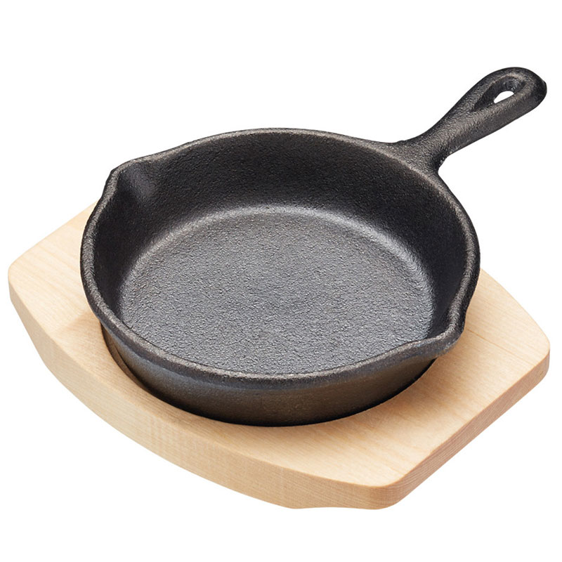 Mini frying pan, 11.5 x 16cm, Cast Iron-1