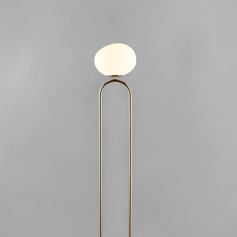 Shapes Floor Lamp, H135cm, Brass-0