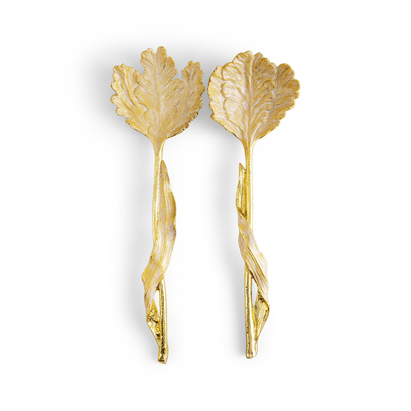 Tulip Serving Set, L31cm, Gold-0