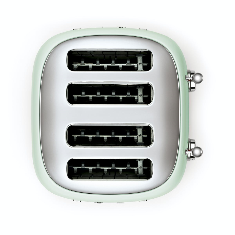 50's Retro 4 Slot Toaster, Pastel Green-3