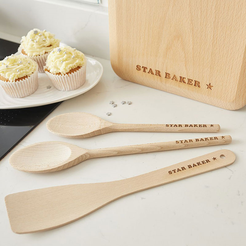 Star Baker Spoon, L30cm, Beech-1