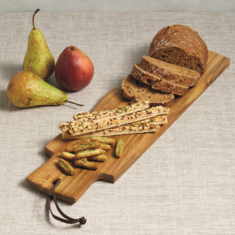 Serving plank/baguette board, 48 x 13cm, acacia wood-0