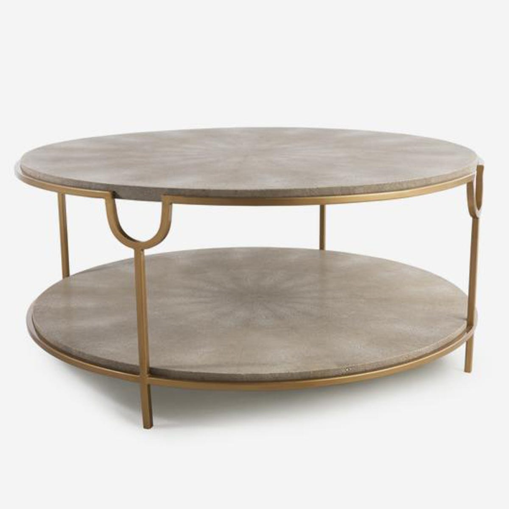 Katia Coffee table, H46 x D98cm, Cream-1