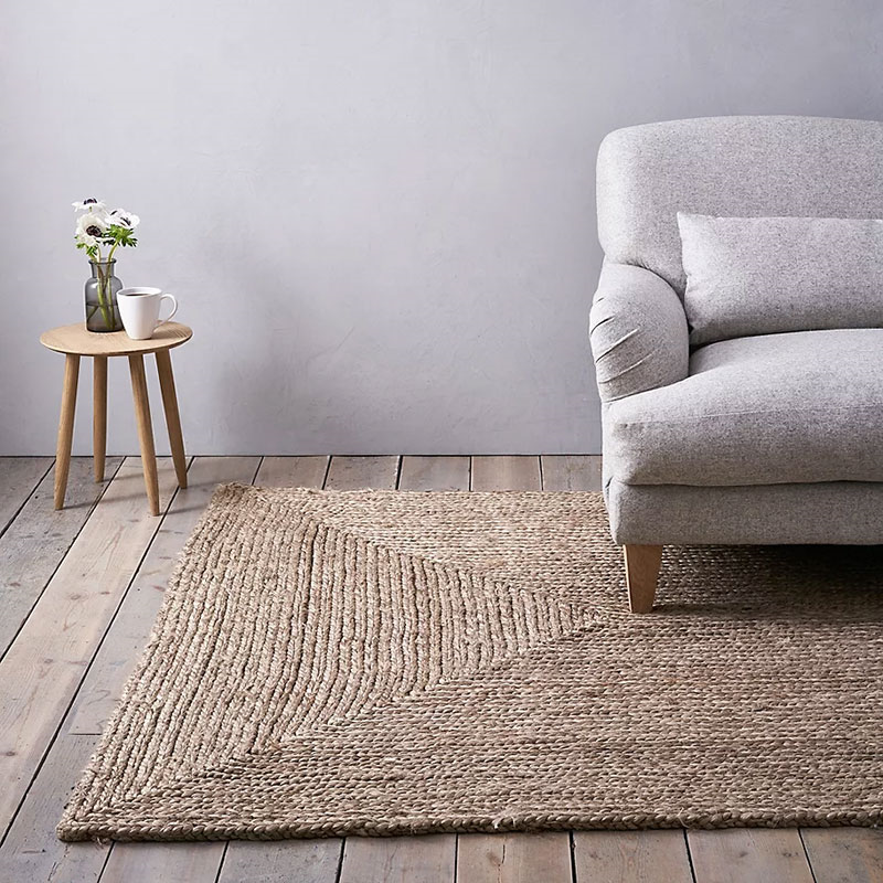 Braided Jute Rug, 170 x 240cm, Natural-0