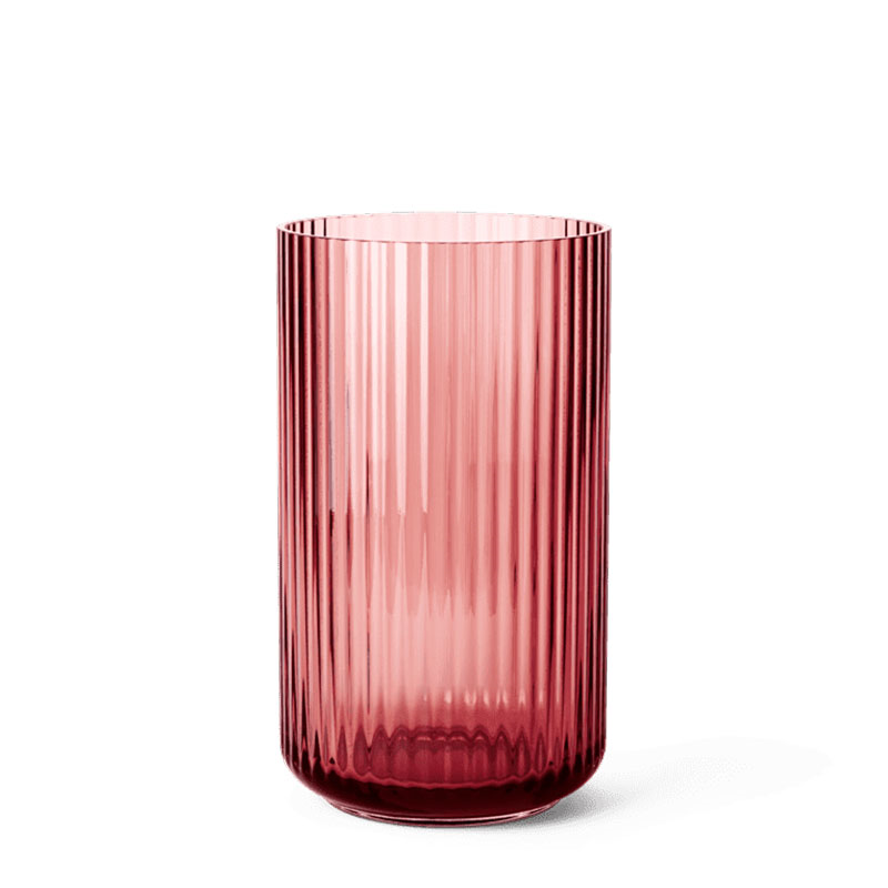 Lyngby Vase, H25cm, Burgundy-2