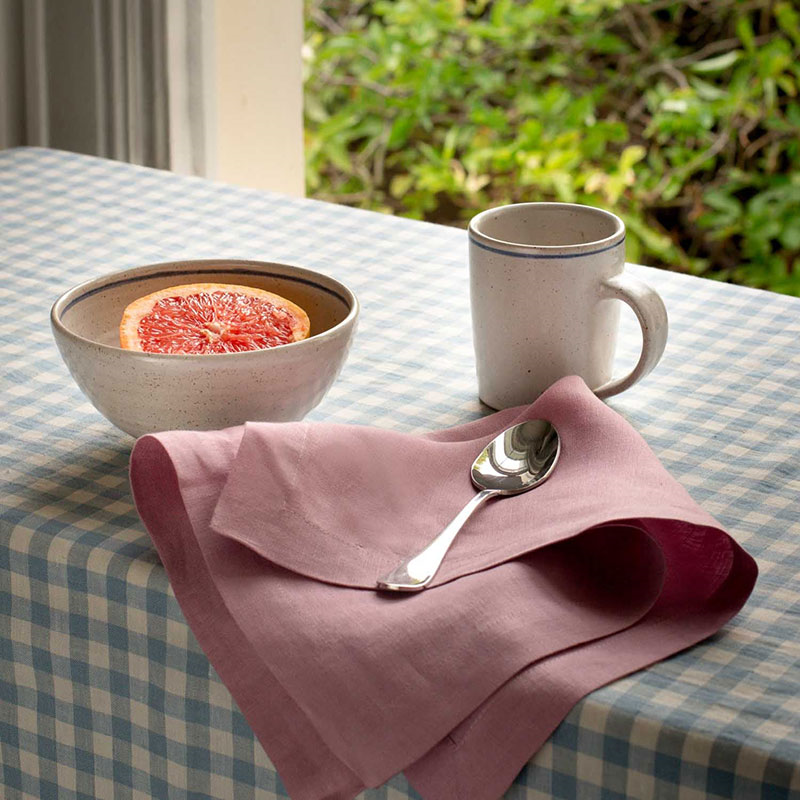 Linen Set of 4 Napkins, 45 x 45cm, Raspberry-0