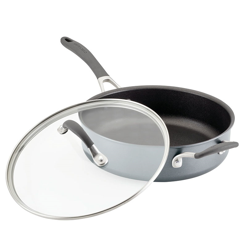 A1 Non-Stick Saute Pan with Lid, Grey-2