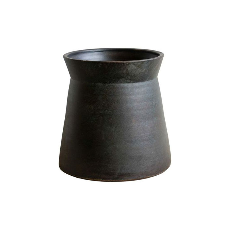 Kew Eclectic Orangery Handthrown Planter, D27cm, Bronze-3