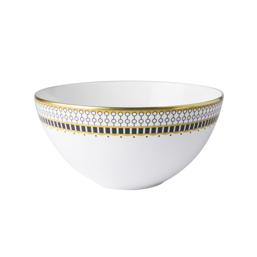 Oscillate - Onyx Deep coupe bowl, D14.5 x H7cm, Black/White-0