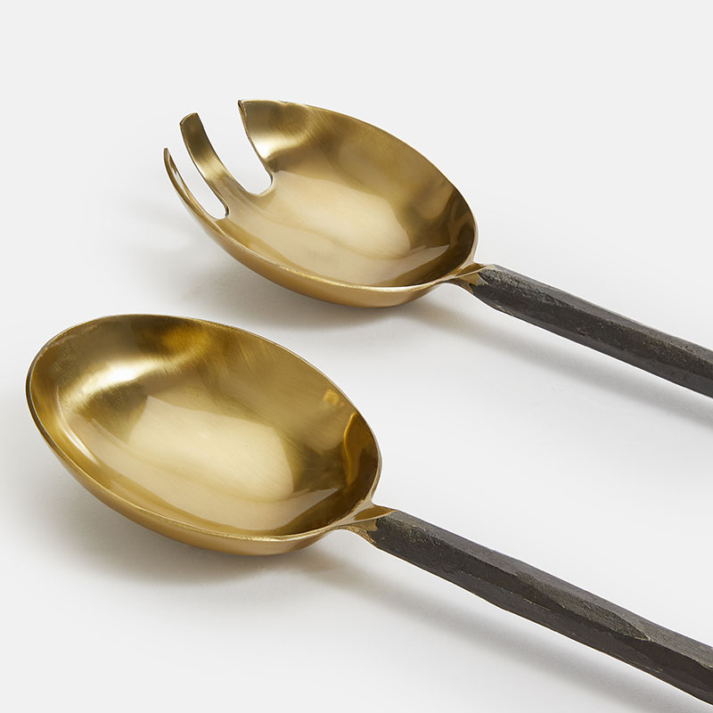 Stanton Set of 2 Salad Servers, Gold-1