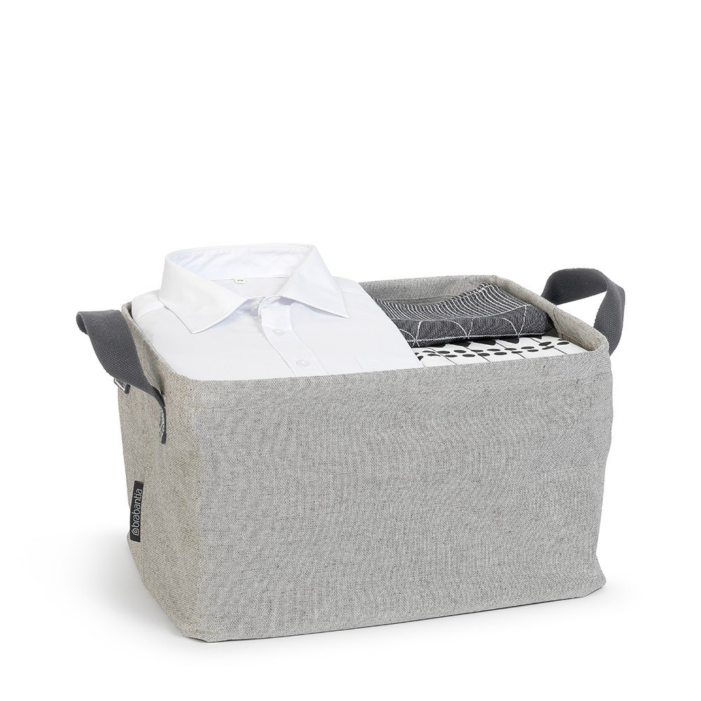 Laundry Basket, Foldable, Grey-1