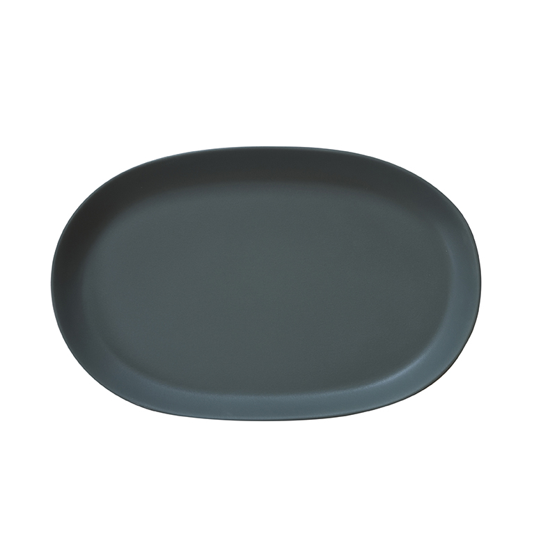 Jardin de Maguelone Oval Dish, W25.5 x L39.5cm, Kale-0