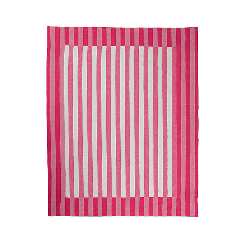 Stripe Tablecloth, W160 x L200cm, Punch Pink-1