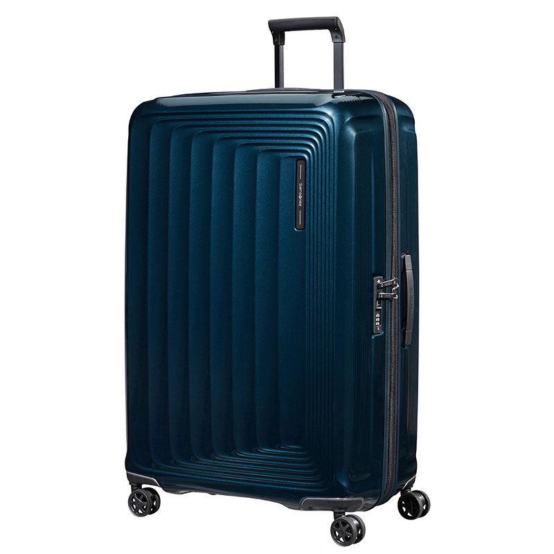 Nuon Suitcase, H81 x L53 x W31/34cm, Metallic Dark Blue-0