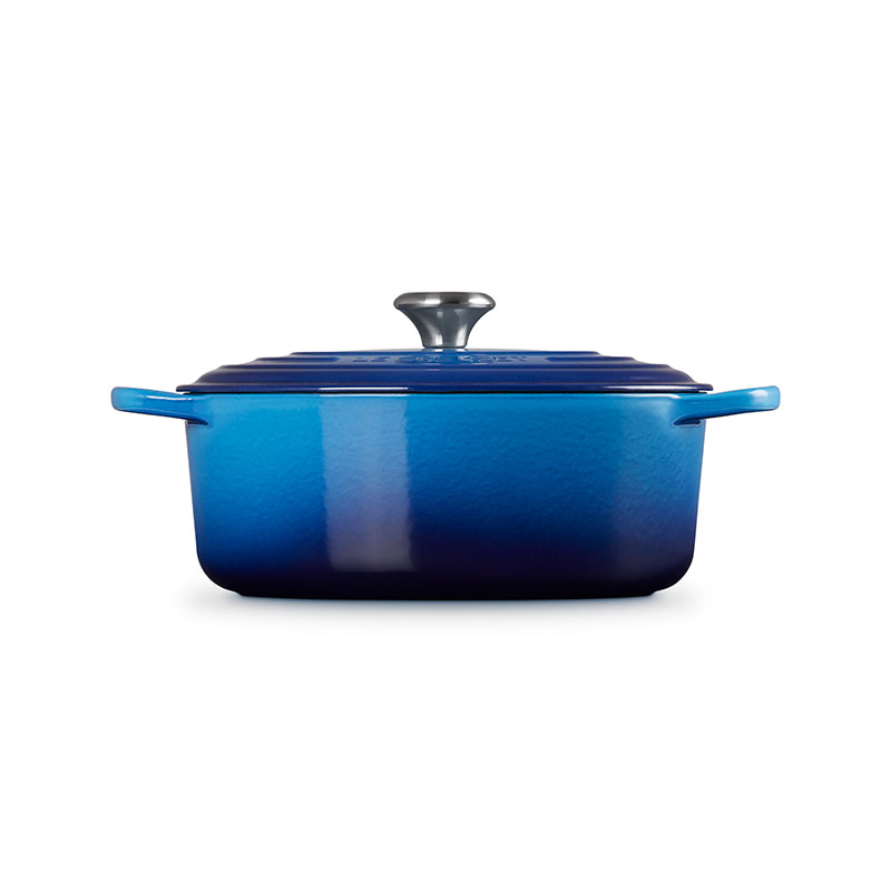 Signature Cast Iron Oval Casserole, 29cm, Azure-4