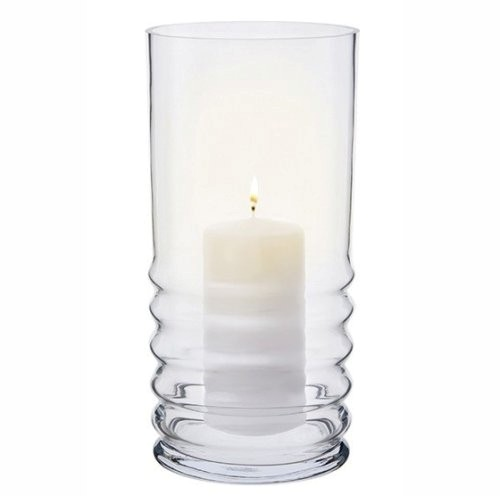 Wibble Hurricane lamp, H29cm, Clear-0