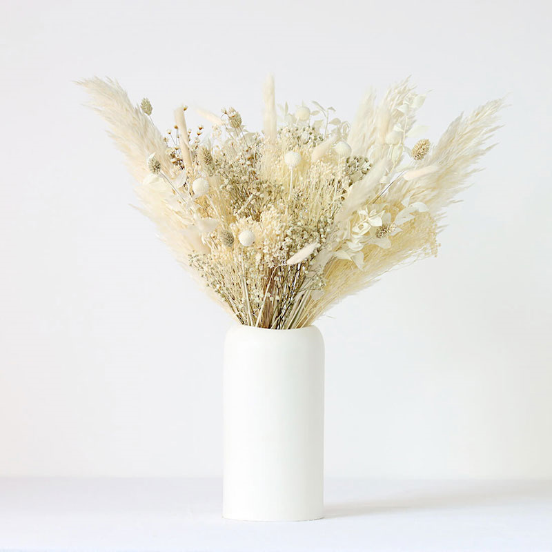 Natural Whites Large hand-tied bouquet, H42-48cm, Ecru-1