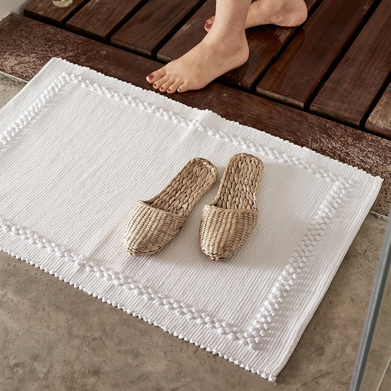 Armande Bath Mat, 80 x 50cm, White-1