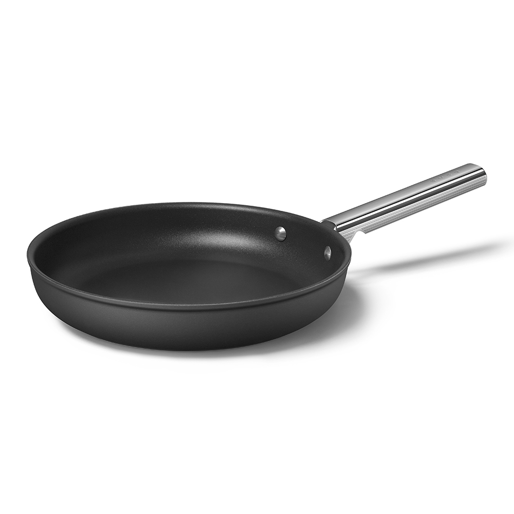 Retro 50's Style Non-Stick Frying Pan, 28cm, Black-0