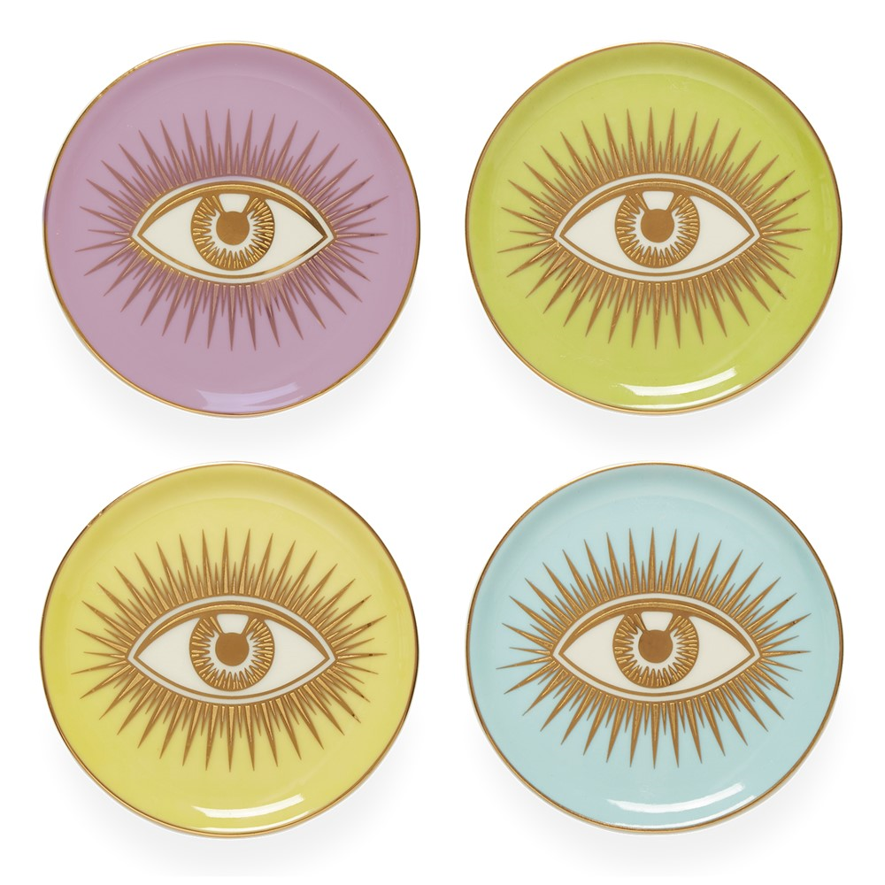 Le Wink Set of 4 Coasters, D10cm, Multi-0