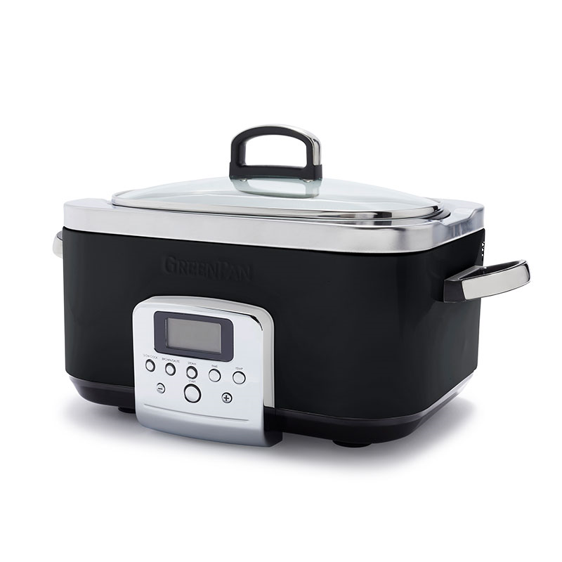 Non-Stick Slow Cooker, 6L, Black-1