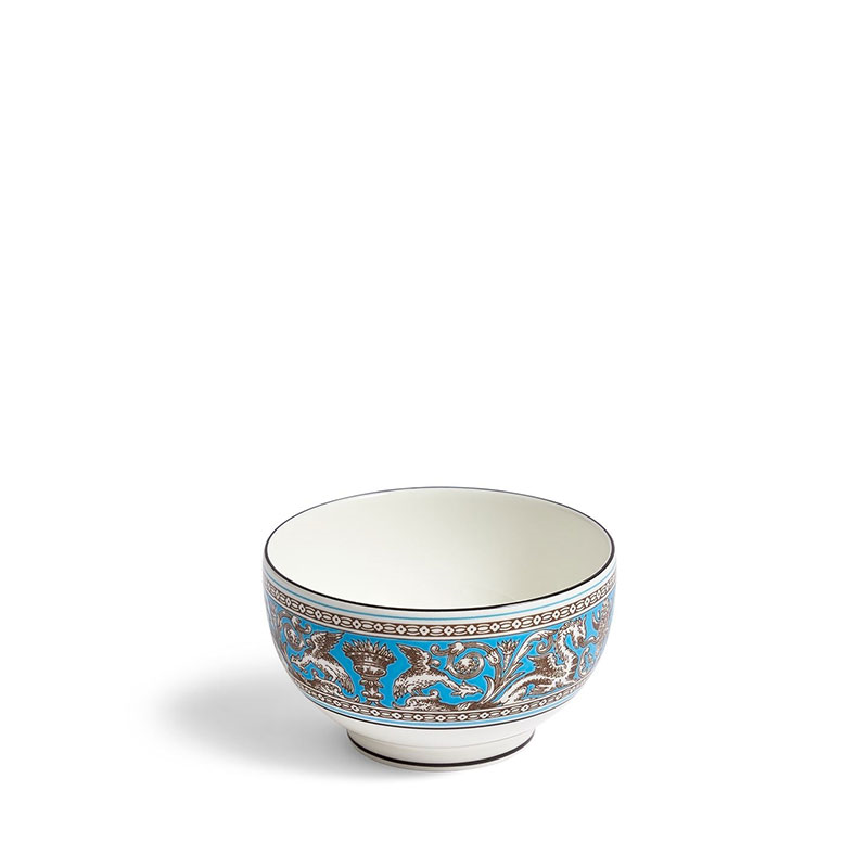 Florentine Rice Bowl, D10.5cm, Turquoise-0