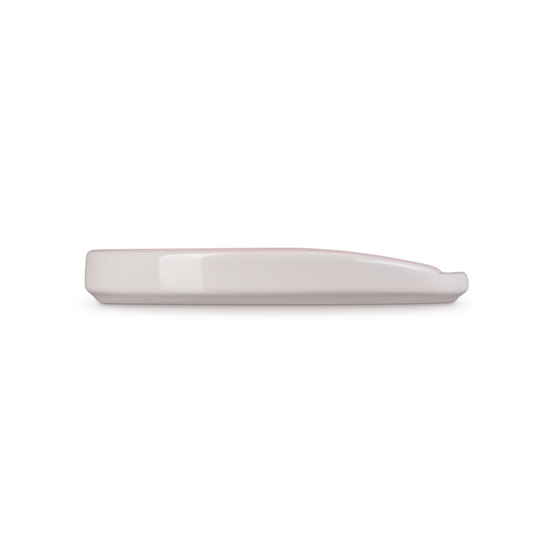 Stoneware Oval Spoon Rest, 16cm, Shell Pink-3