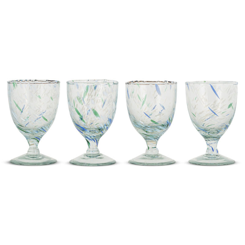 Taja Set of 4 Glasses, 190ml, Sea Blue-1