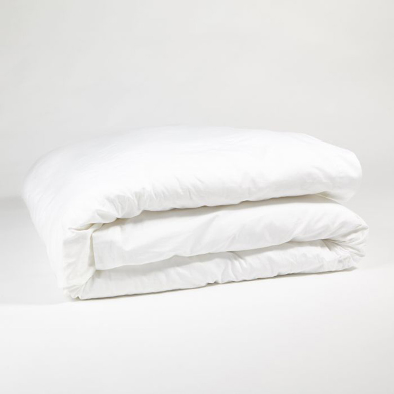 The Edged 300 Thread Count Oxford Border Duvet Cover, King, White-0