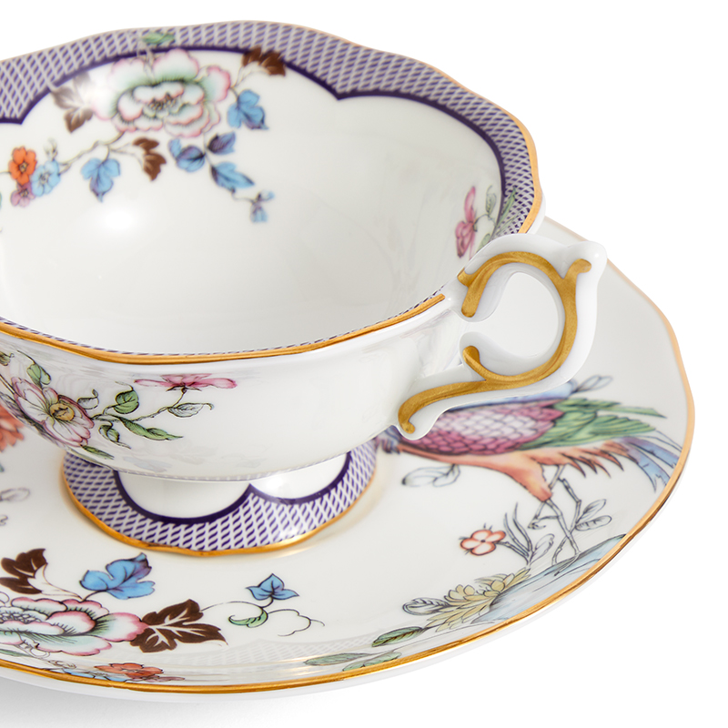 Fortune Set of 2 Teacups and Saucers, 150ml, Multi-3