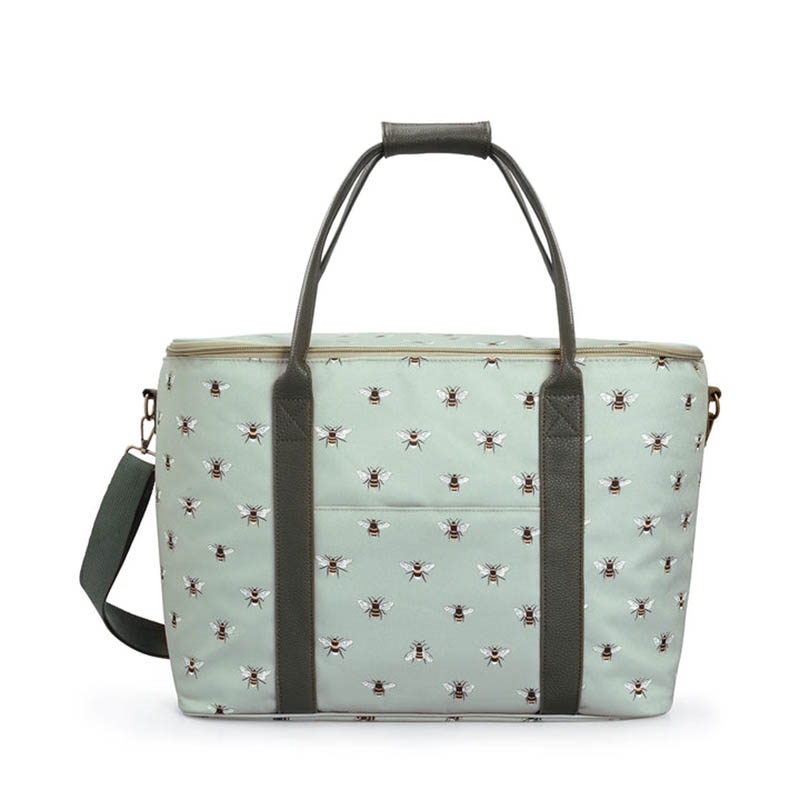 Bees Picnic Bag, Pale Green-1