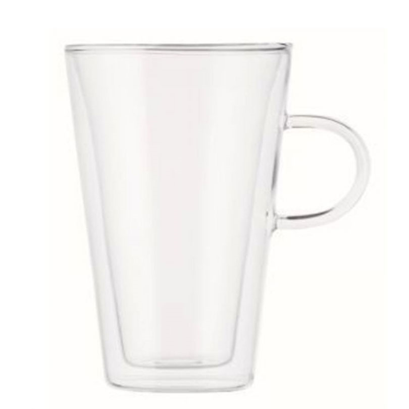 Canteen Double Walled Set of 2 Large Mugs, 400ml, Clear-3