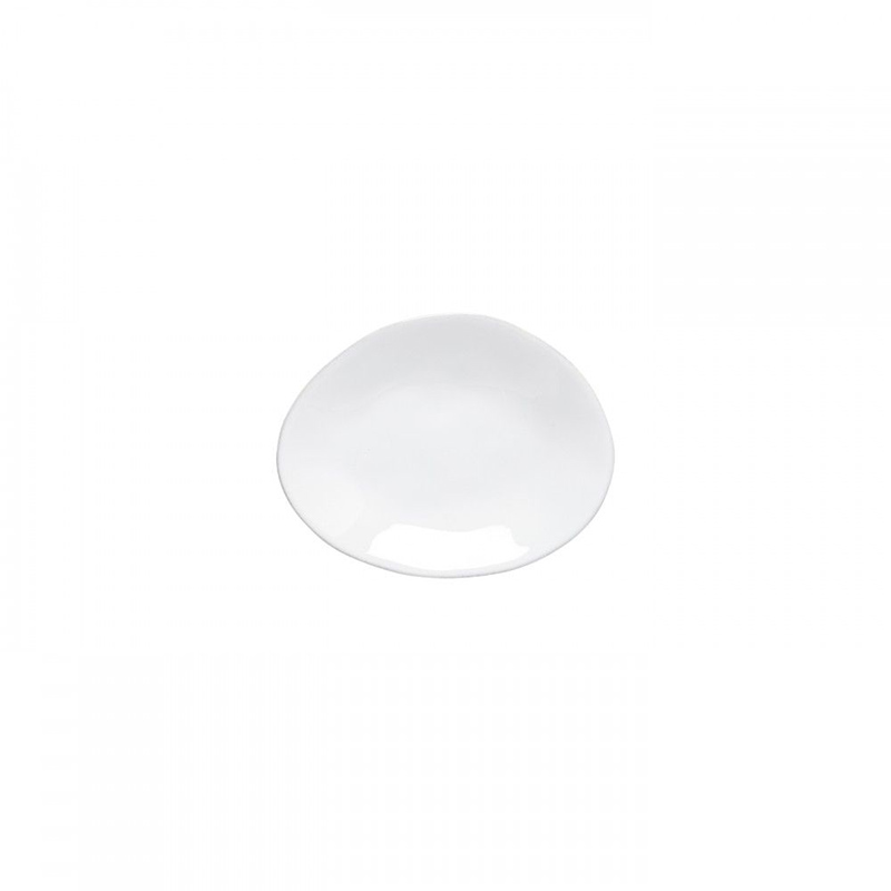 Livia Set of 6 Oval Plates, D16cm, Gloss White-0