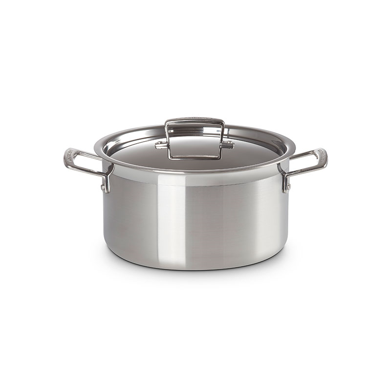 Classic 3-ply Deep Casserole, 24cm, Stainless Steel-1