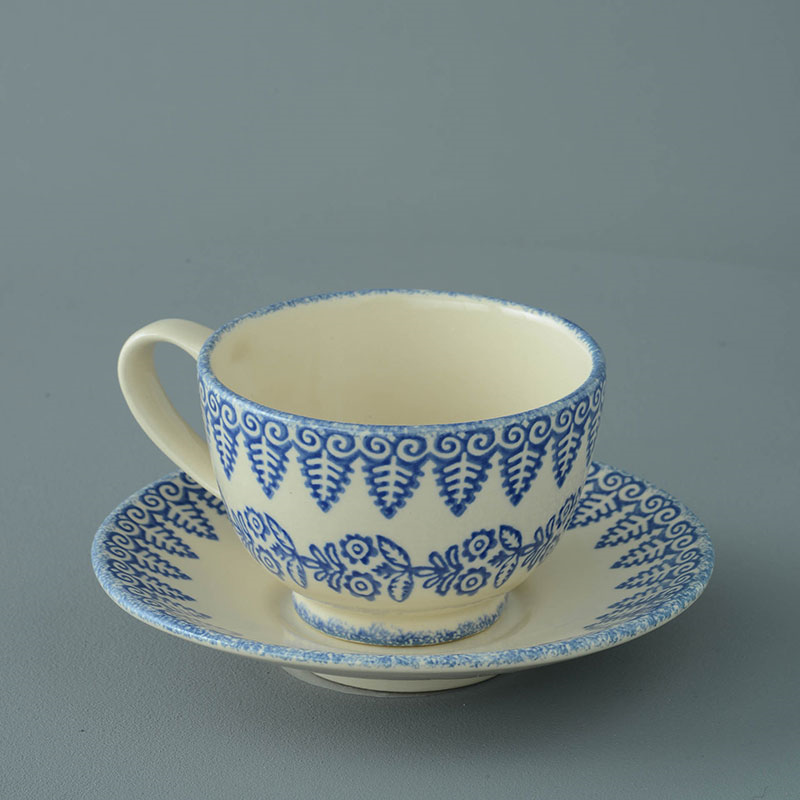 Lacey Blue Cup and saucer-3