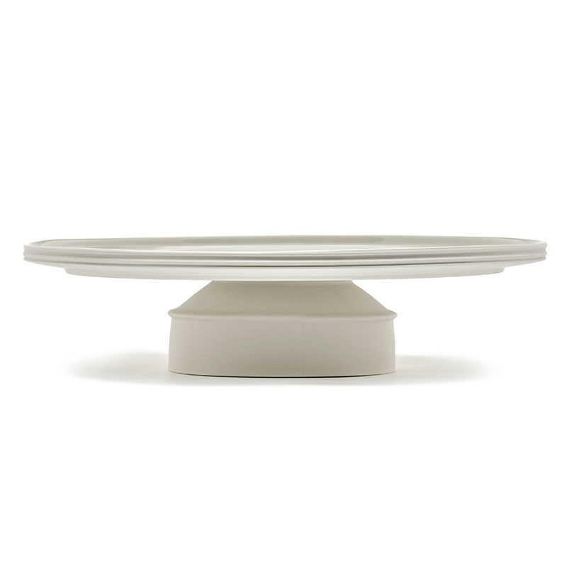 Dune Cake Stand, D33cm, Alabaster-2