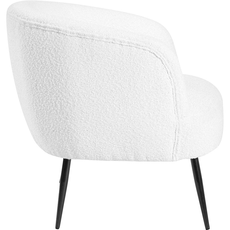 Siena Boucle Accent Chair, White-7