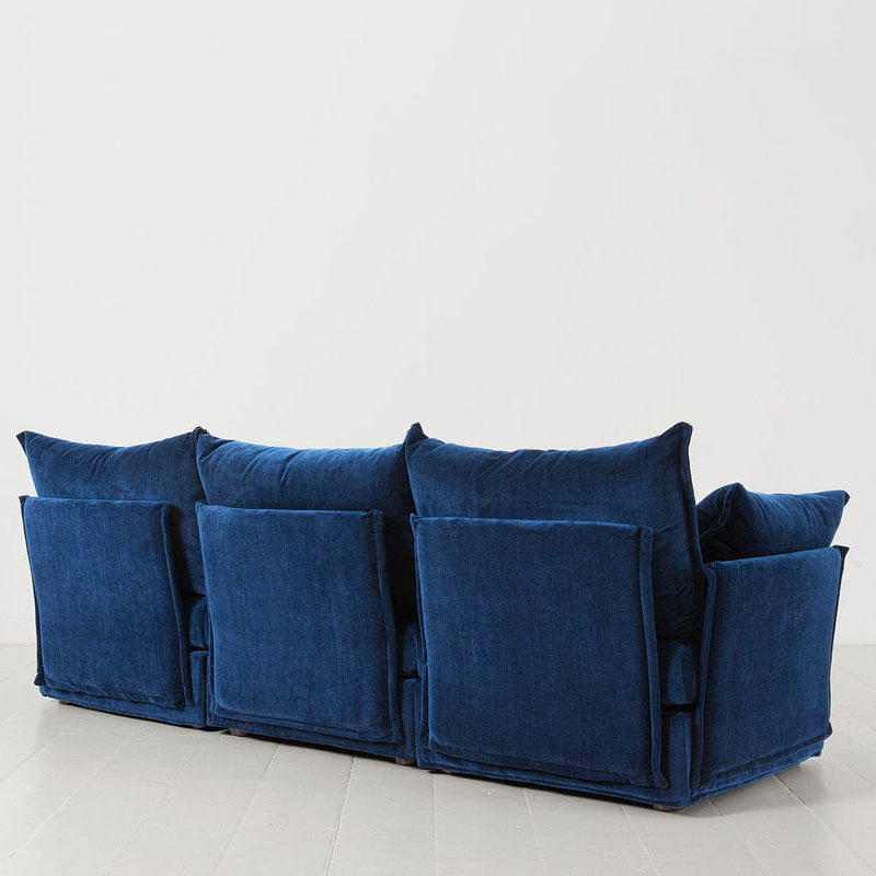 Model 06 3 Seater Sofa With Chaise, Navy-3