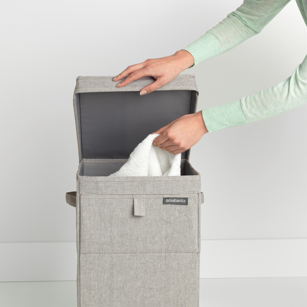 Stackable laundry box, 35 litre, Grey-13