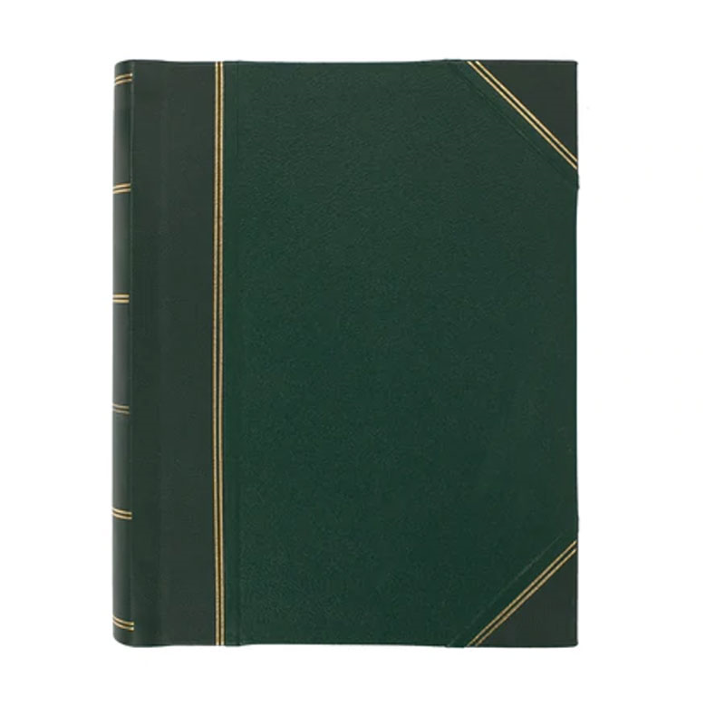 Original Portrait Half Bound Photo Album, 24 x 31cm, Green-1