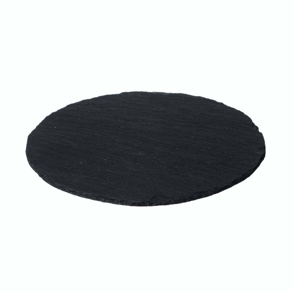 Pair of round tablemats, 23cm, Slate-1