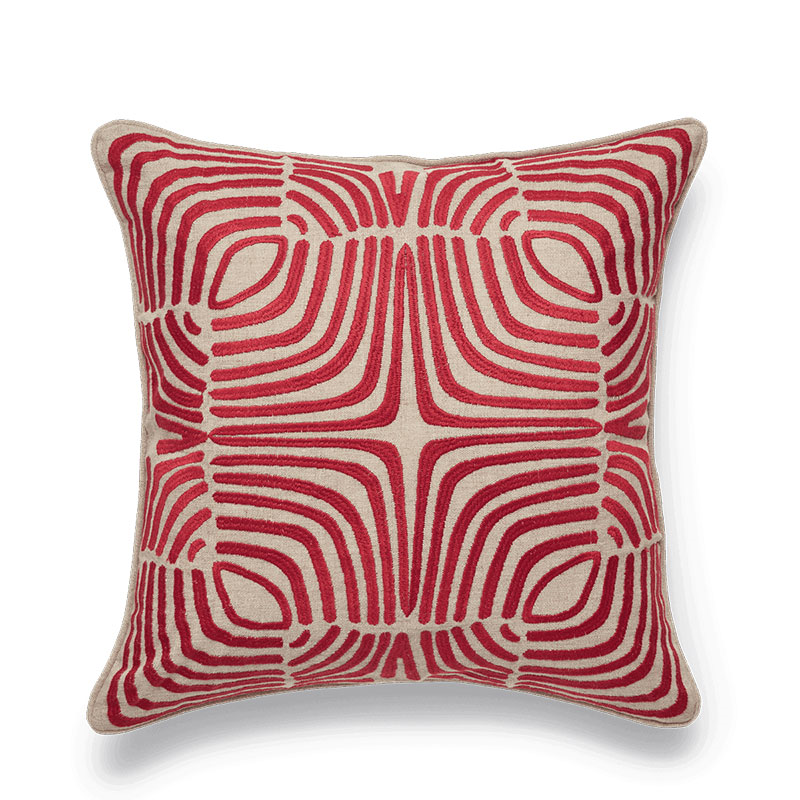 Salvador Cushion Cover, 51 x 51cm, Red Madder-1