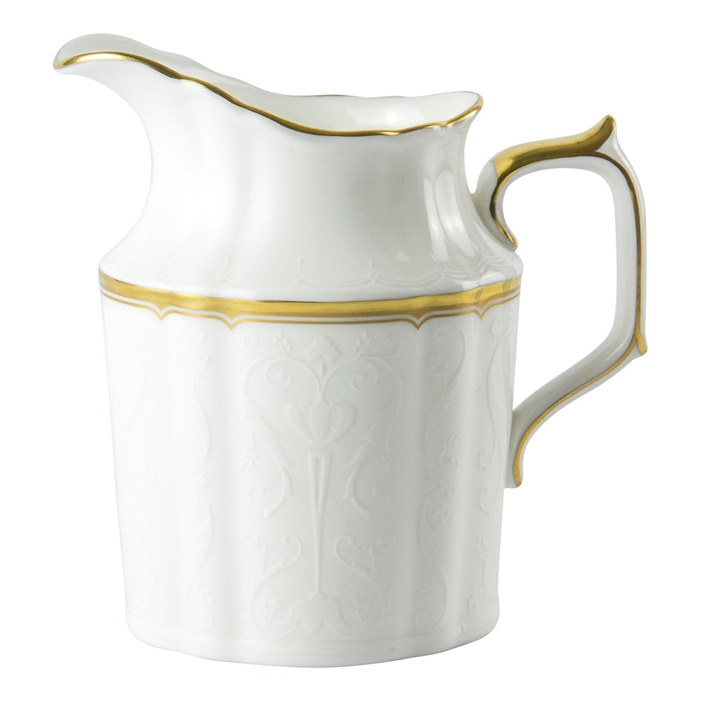 Darley Abbey Pure Gold Creamer, H11cm, White/Gold-0