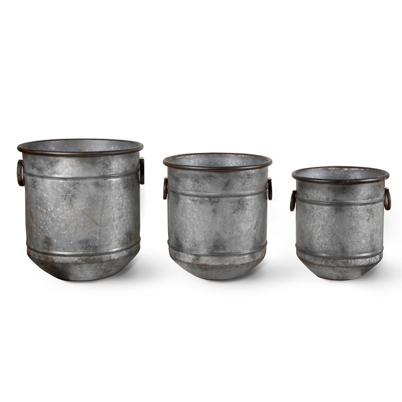 Malmesbury Set of 3 Planters, Grey-2