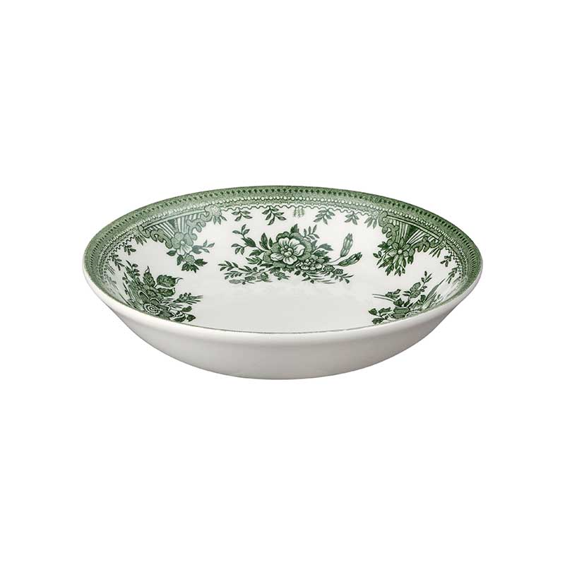 Green Asiatic Pheasants Butter Pat Dish, D12cm, Green-0