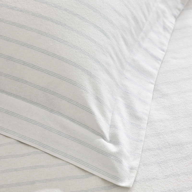 Harley Standard Oxford Pillowcase, Blue Stripe-2