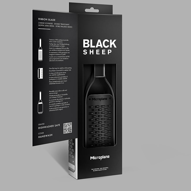 Black Sheep Ribbon Grater, Black-4