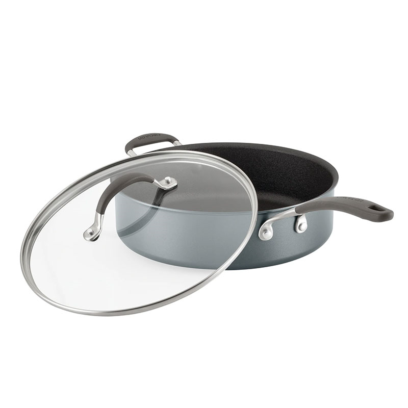 A1 Non-Stick Saute Pan with Lid, Grey-3