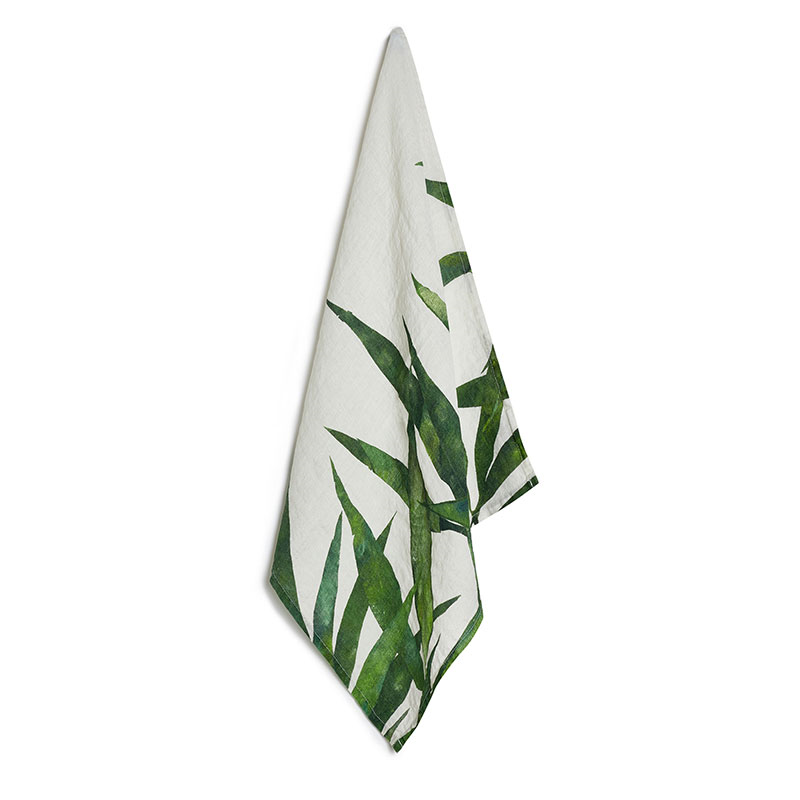 Les Palmiers Leaf Napkin, 50cm x 50cm, Green-2